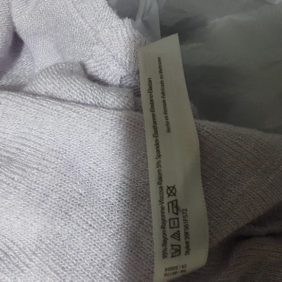 Intimately free by free people women tunic top lavender lagenlook sheer y2k - Picture 5 of 7